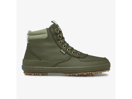 Dámské Boty Keds Scout Boot III Vody Resistant Twill Olivy Zelené | CZ-28021