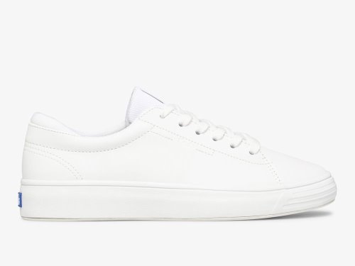 Dámské Kůže Sneakers Keds Alley Læder Bílé | CZ-49410