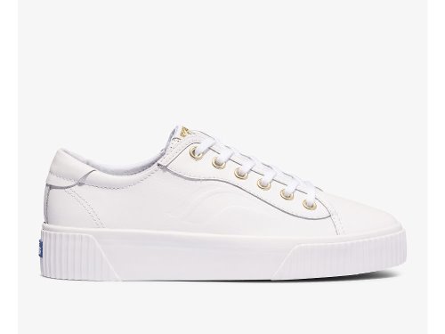 Dámské Kůže Sneakers Keds Crew Kick Alto Læder Bílé | CZ-97203