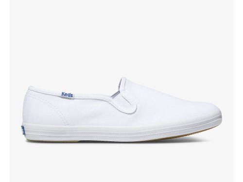 Dámské SlipOnTenisky Keds Champion Slip On Bílé | CZ-33621