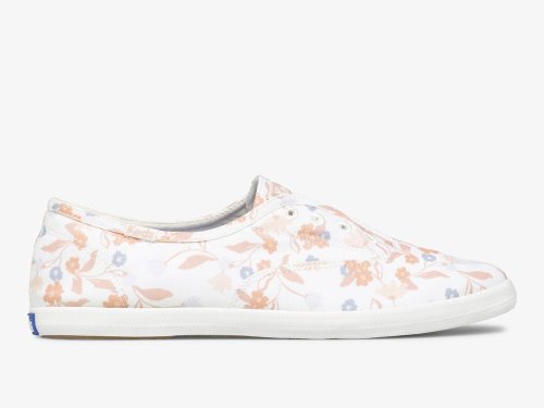 Dámské SlipOnTenisky Keds Chillax Femme Floral Twill Bílé Viacfarebný | CZ-00739