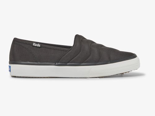 Dámské SlipOnTenisky Keds Double Decker Wave Nylon Černé | CZ-08391