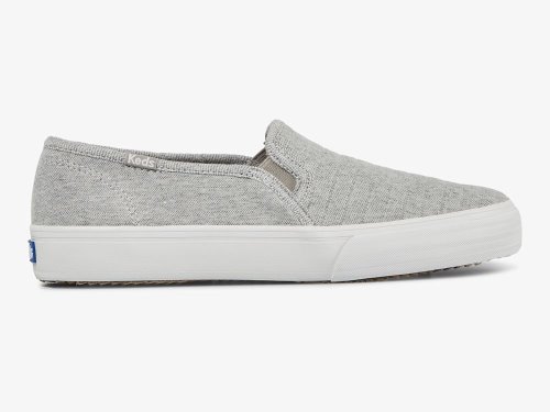 Dámské SlipOnTenisky Keds Double Decker Jersey Šedé | CZ-39902