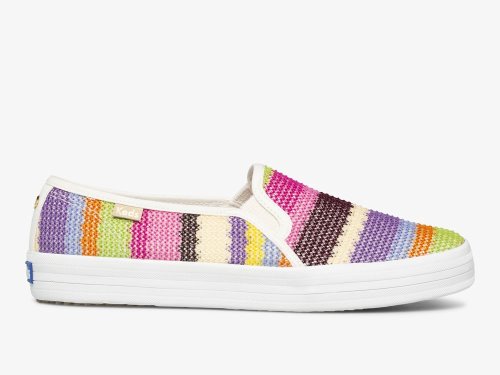 Dámské SlipOnTenisky Keds Kate Spade New York Double Decker Crochet Růžové Viacfarebný | CZ-93291