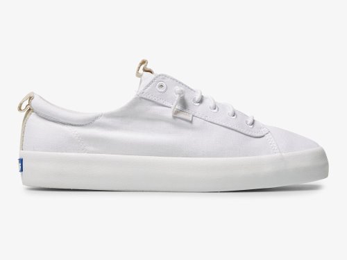 Dámské SlipOnTenisky Keds Kickback Platene Bílé | CZ-85928