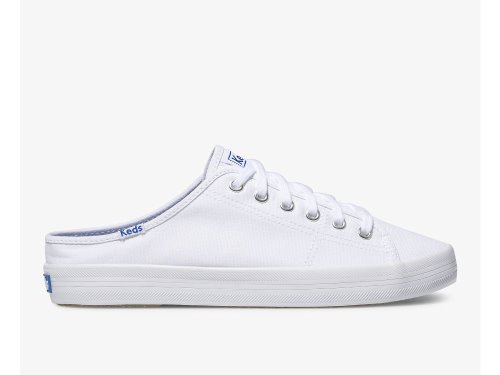 Dámské Tenisové Boty Keds Kickstart Mule Platene Bílé | CZ-33698