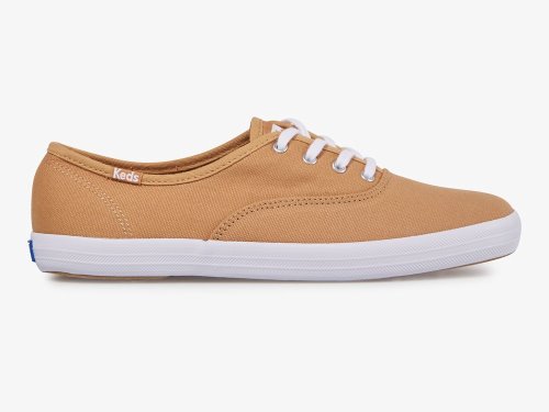 Dámské ŠněrovacíBoty Keds Champion Feat. Organic Bavlněné Hnědé | CZ-58462