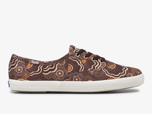 Dámské ŠněrovacíBoty Keds Champion Feat. Organic Platene Ripple Vínové Viacfarebný | CZ-69445