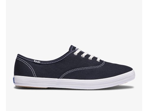 Dámské ŠněrovacíBoty Keds Champion Feat. Organic Bavlněné Tmavě Tmavě Blankyt | CZ-97712