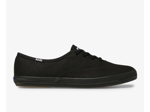 Dámské ŠněrovacíBoty Keds Champion Originál Černé Černé | CZ-32224