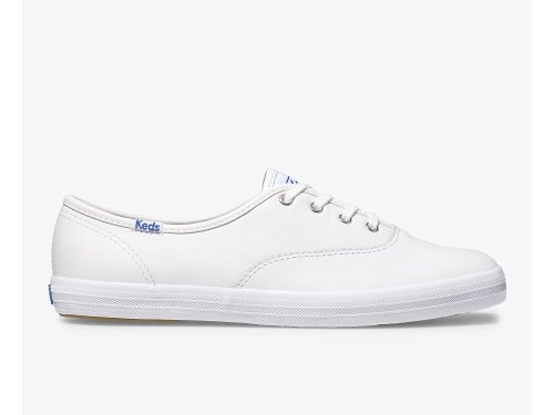 Dámské ŠněrovacíBoty Keds Champion Originál Læder Bílé | CZ-96214