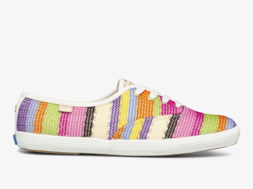 Dámské ŠněrovacíBoty Keds Kate Spade New York Champion Crochet Růžové Viacfarebný | CZ-31270