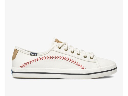 Dámské ŠněrovacíBoty Keds Kickstart Pennant Platene Krém | CZ-83213