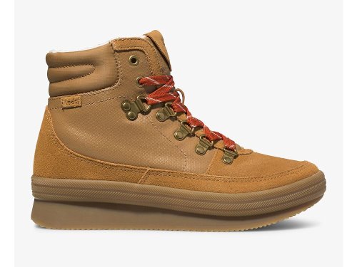 Dámské ŠněrovacíBoty Keds Midland Vody-Resistant Boot Hnědé | CZ-28011