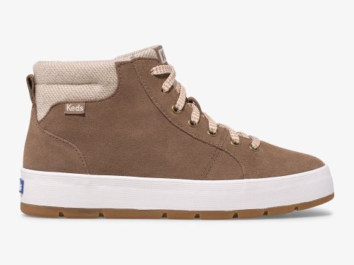 Dámské ŠněrovacíBoty Keds Tahoe Boot Semišové Hnědé | CZ-05318