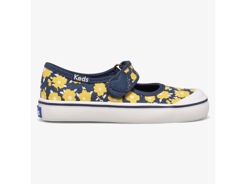 Dívčí Boty Mary Jane Keds Harper Indigo Žluté | CZ-42568