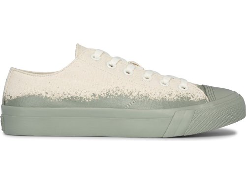 Pánské Tenisky Keds Royal Lo Spray Foxing Béžový Zelene | CZ-37645