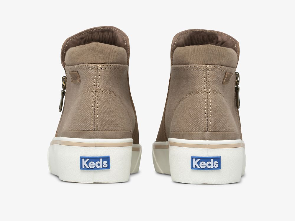 Dámské Boty Keds Cooper Zip Bootie Hnědé | CZ-60255