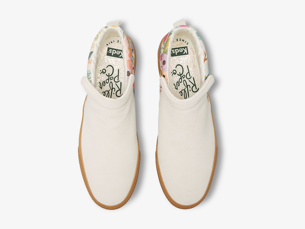 Dámské Boty Keds Rifle Paper Co. Cooper Zip Bootie Garden Party Hnědé | CZ-33042