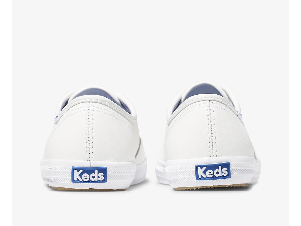 Dámské Kůže Sneakers Keds Champion Originál Læder Bílé | CZ-84004