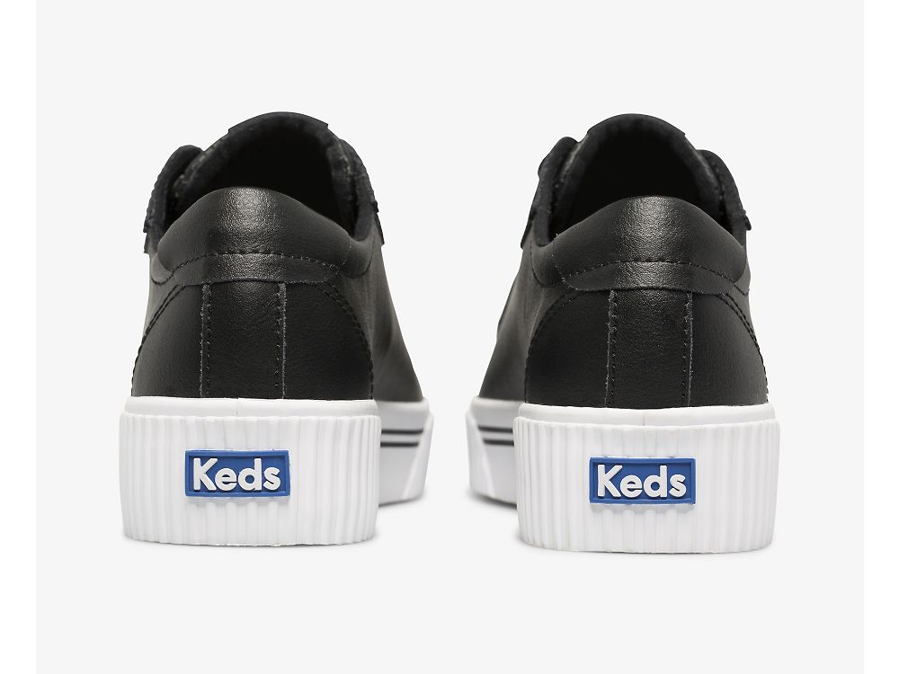 Dámské Kůže Sneakers Keds Crew Kick Alto Læder Černé | CZ-13296