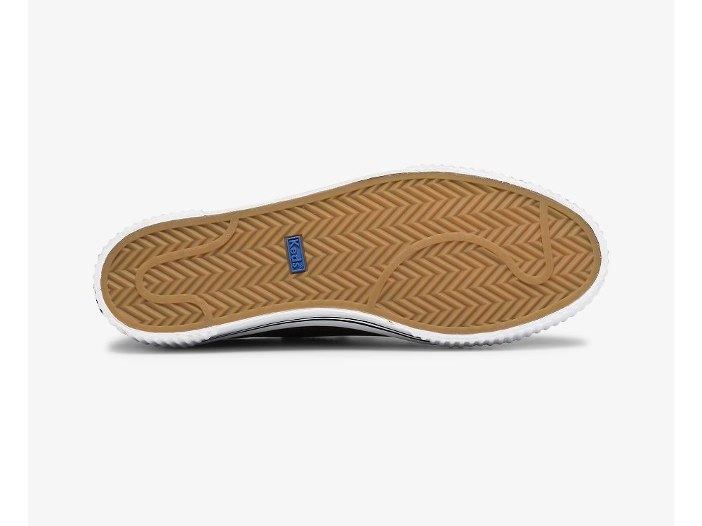 Dámské Kůže Sneakers Keds Crew Kick Alto Læder Černé | CZ-13296