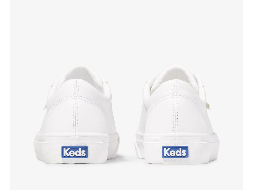 Dámské Kůže Sneakers Keds Jump Kick Læder Bílé Zlaté | CZ-42728