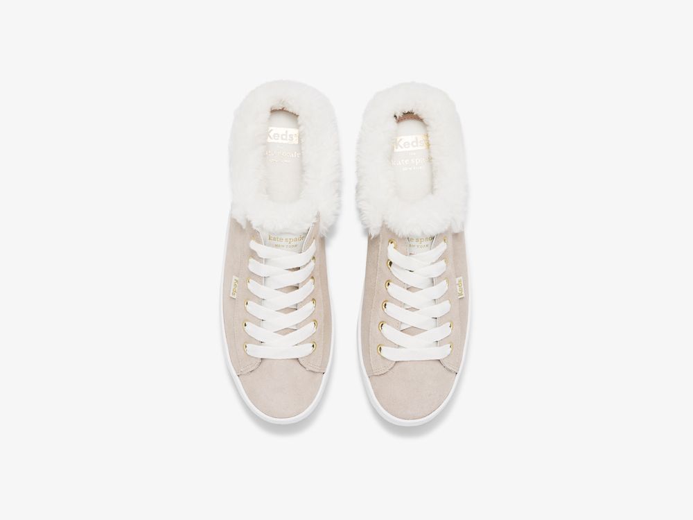 Dámské Pantofle Keds Kate Spade New York Kickstart Mule Fur Collar Glitter Semišové Viacfarebný | CZ-32944