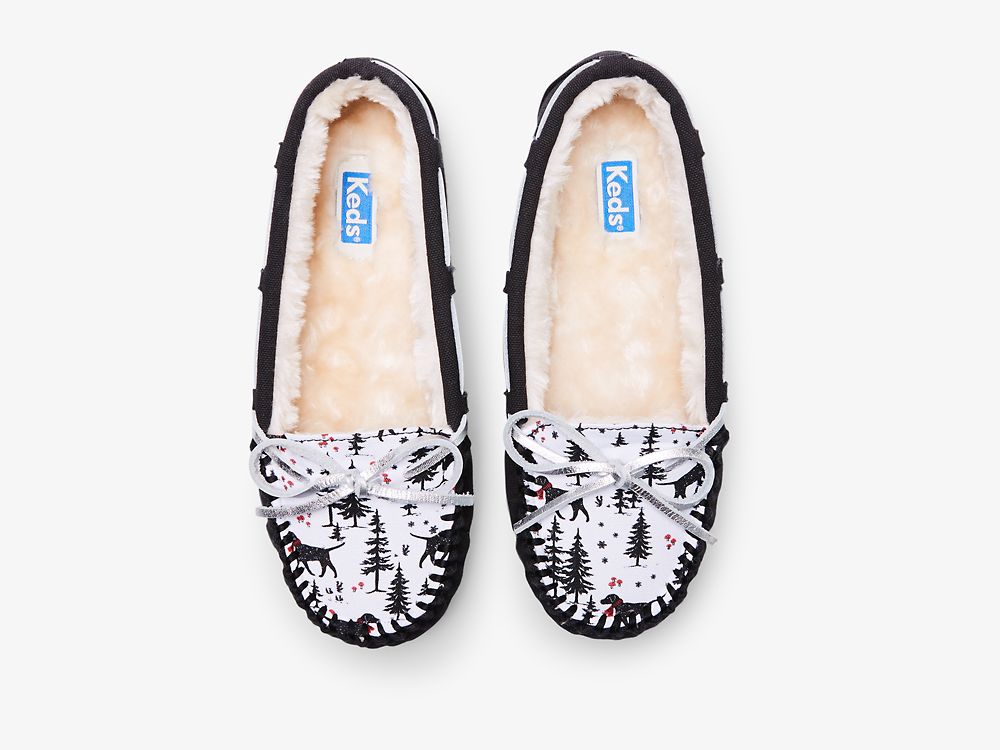 Dámské Pantofle Keds Moccasin Pantofle Černé Viacfarebný | CZ-46301