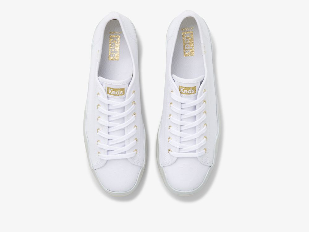 Dámské Platform Sneakers Keds Triple Up Platene Wave Foxing Bílé Viacfarebný | CZ-02564