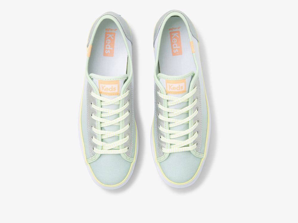 Dámské Platform Sneakers Keds Triple Up Fade Platene Zelene Viacfarebný | CZ-85940