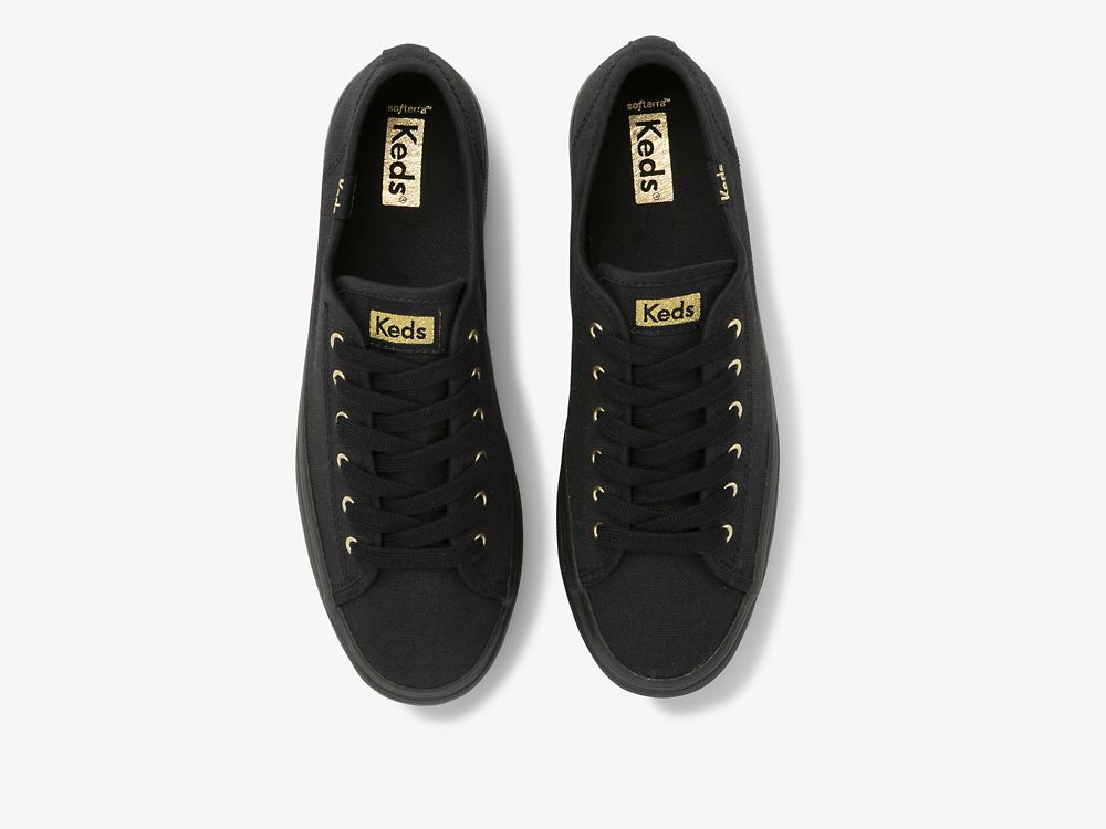 Dámské Platform Sneakers Keds Triple Up Černé Černé | CZ-98372