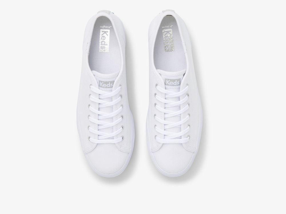 Dámské Platform Sneakers Keds Triple Up Platene Bílé | CZ-98655