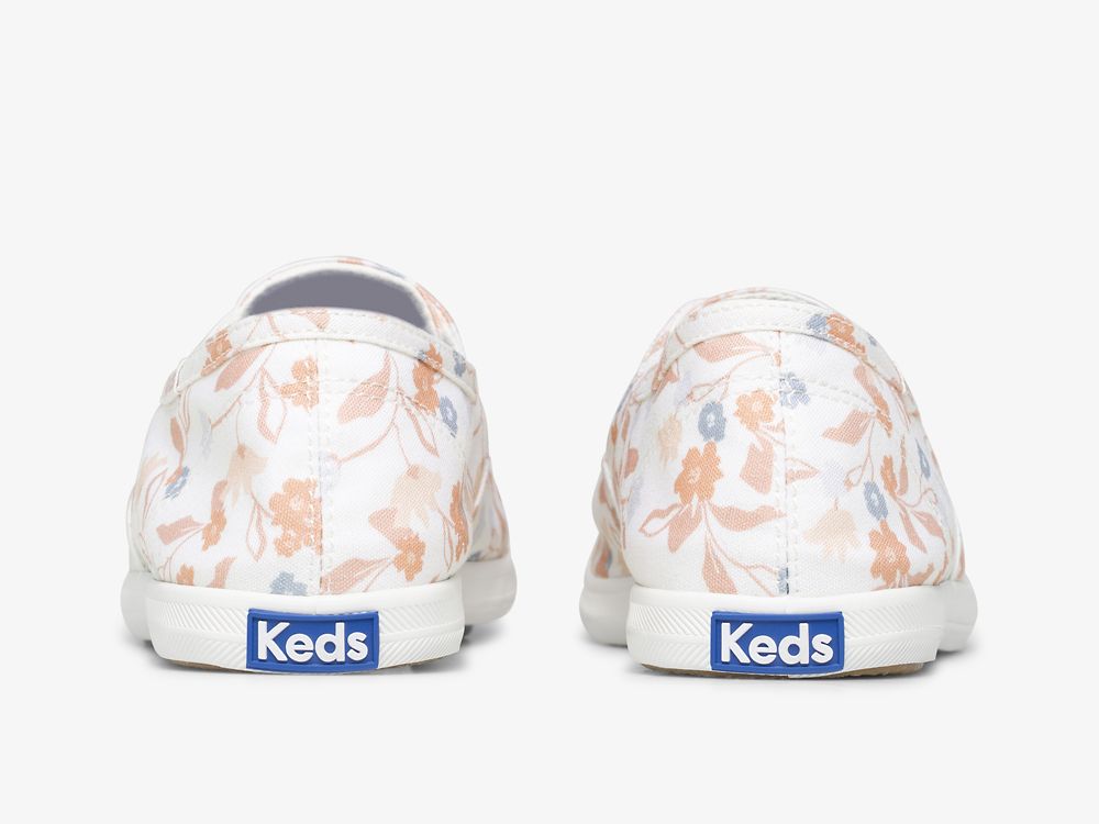 Dámské SlipOnTenisky Keds Chillax Femme Floral Twill Bílé Viacfarebný | CZ-00739