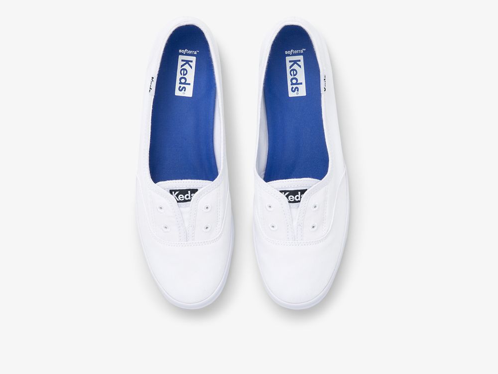 Dámské SlipOnTenisky Keds Chillax Mini Twill Bílé | CZ-33371