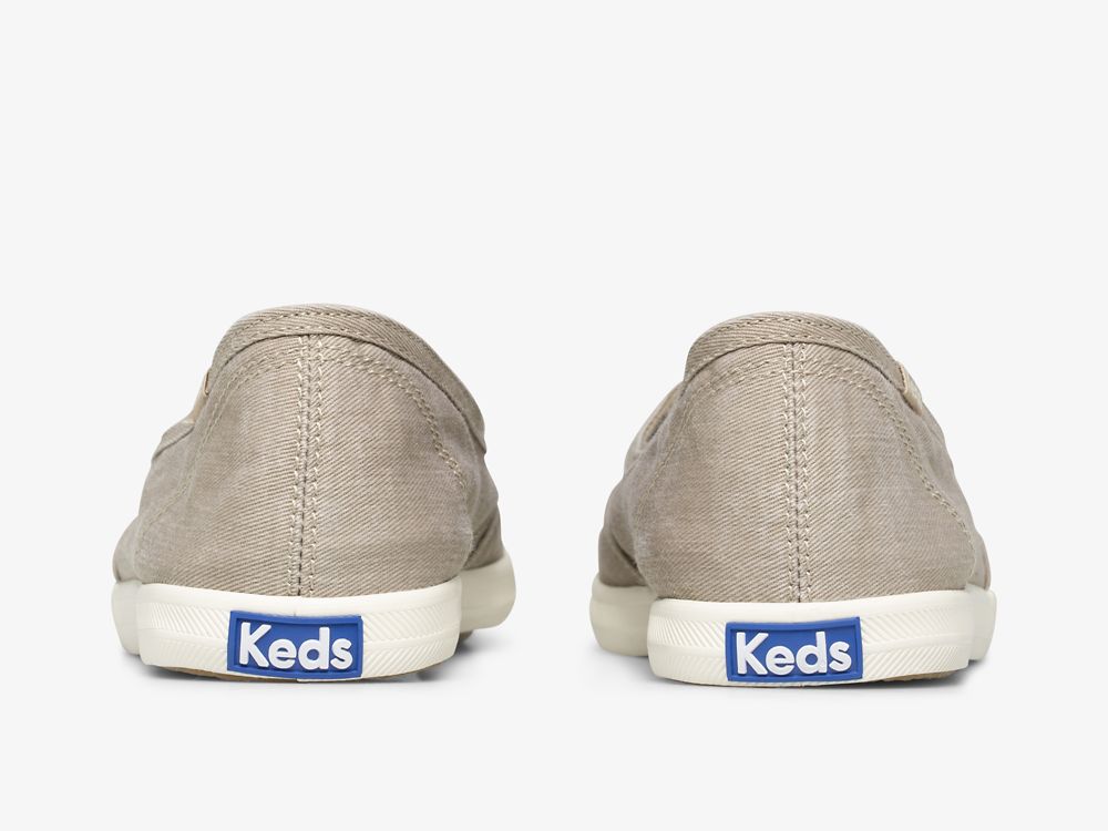 Dámské SlipOnTenisky Keds Chillax Mini Twill Washable Hnědé | CZ-70633