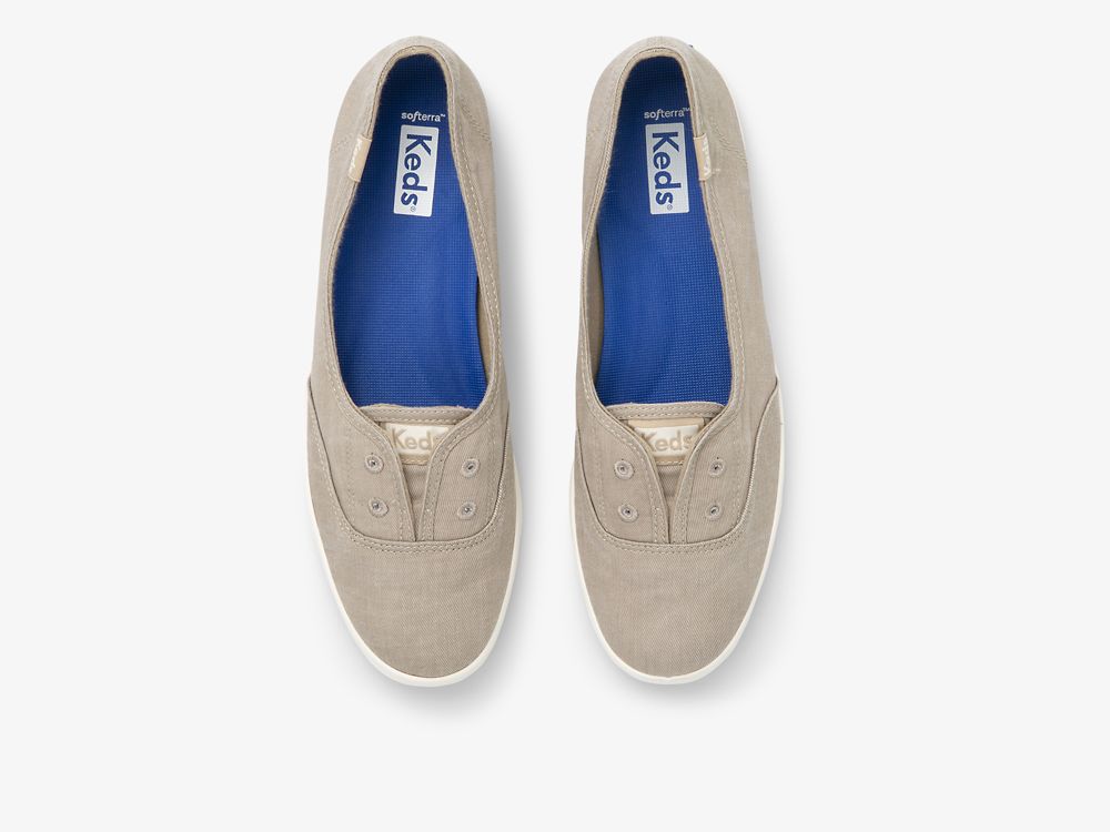 Dámské SlipOnTenisky Keds Chillax Mini Twill Washable Hnědé | CZ-70633