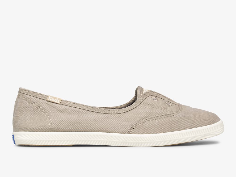 Dámské SlipOnTenisky Keds Chillax Mini Twill Washable Hnědé | CZ-70633