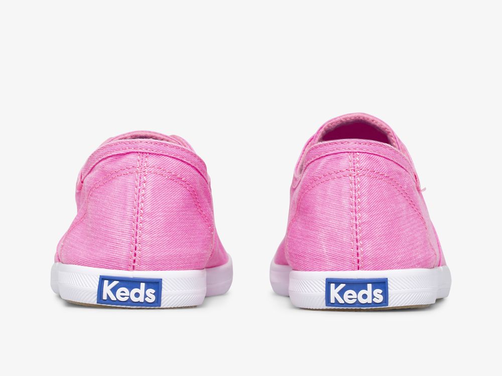 Dámské SlipOnTenisky Keds Chillax Neon Twill Washable Růžové | CZ-60308