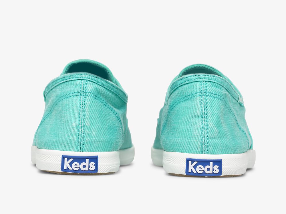 Dámské SlipOnTenisky Keds Chillax Neon Twill Washable Tyrkysové | CZ-82232