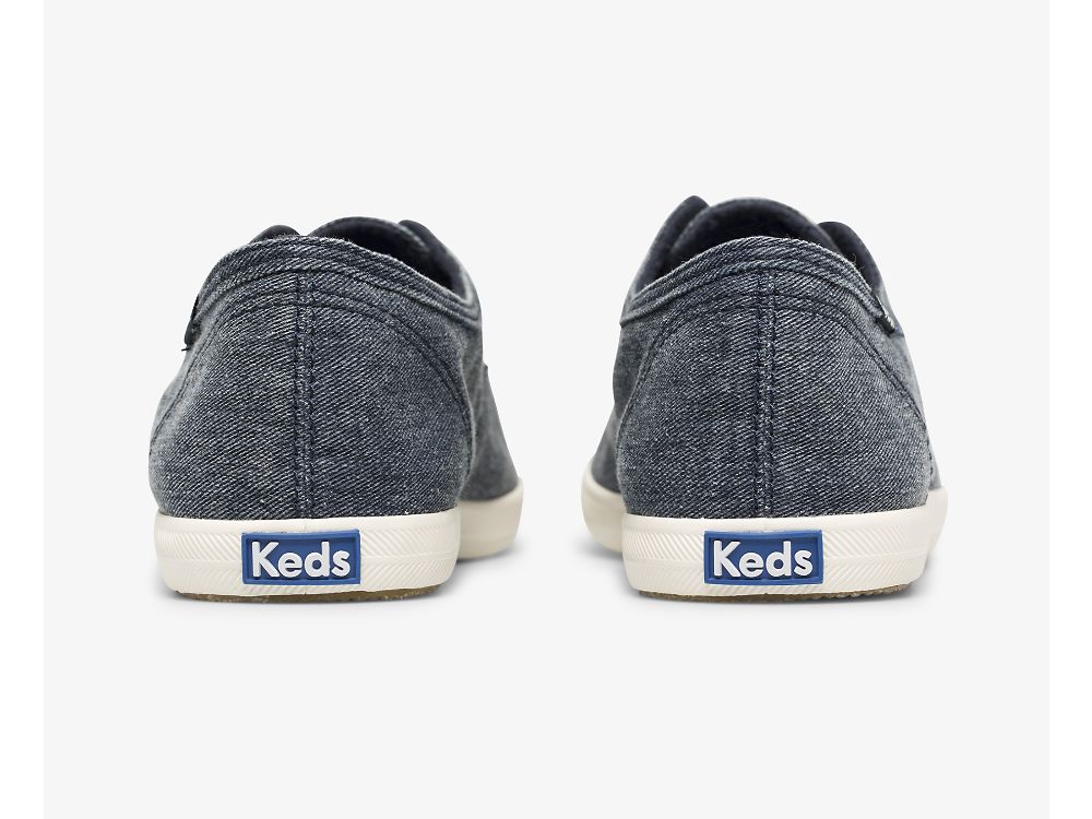 Dámské SlipOnTenisky Keds Chillax Washable Feat. Organic Bavlněné Tmavě Blankyt | CZ-14389