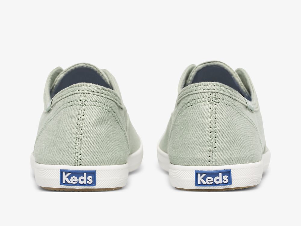 Dámské SlipOnTenisky Keds Chillax Washable Feat. Organic Bavlněné Mátově Zelená | CZ-34534