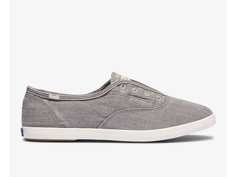 Dámské SlipOnTenisky Keds Chillax Washable Feat. Organic Bavlněné Šedé | CZ-60670