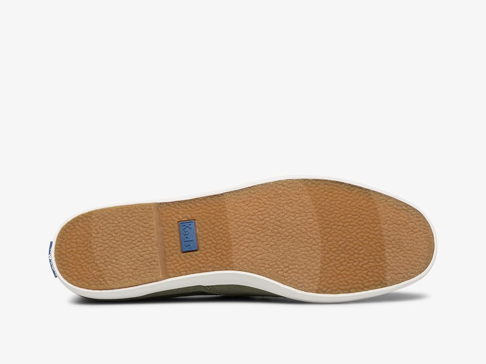 Dámské SlipOnTenisky Keds Chillax Washable Feat. Organic Bavlněné Olivy Zelené | CZ-62610