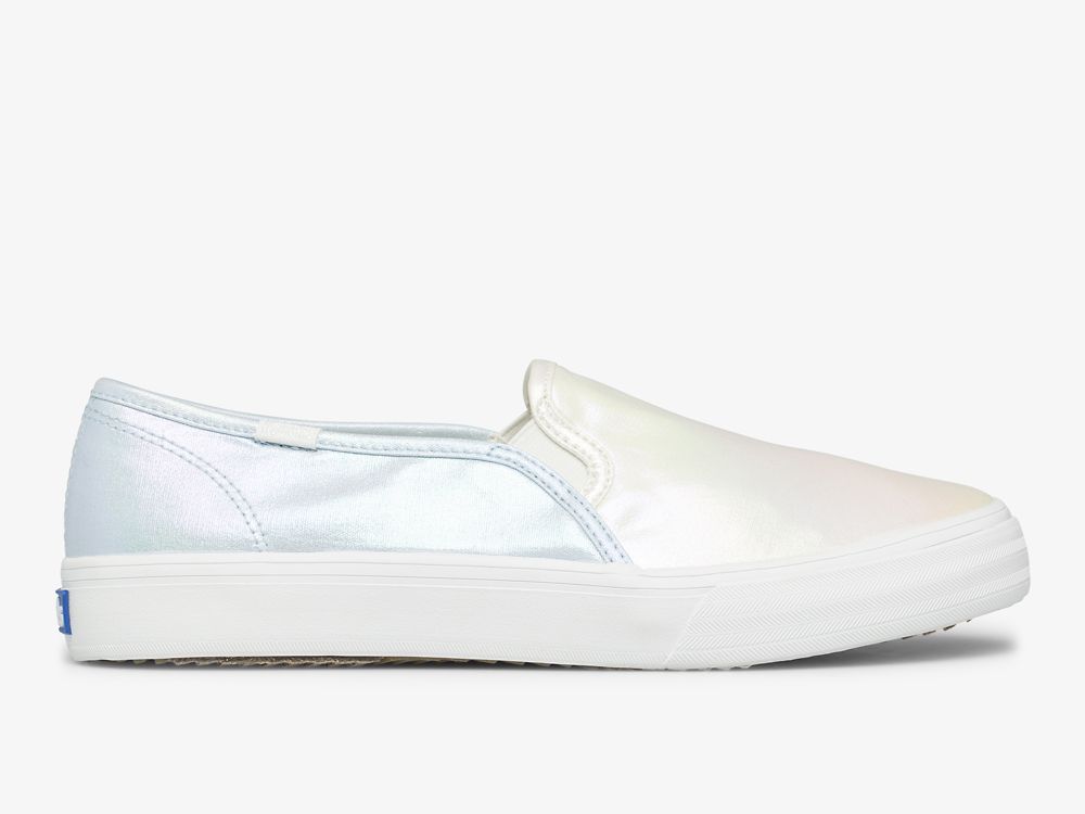 Dámské SlipOnTenisky Keds Double Decker Iridescent Krém Viacfarebný | CZ-07746