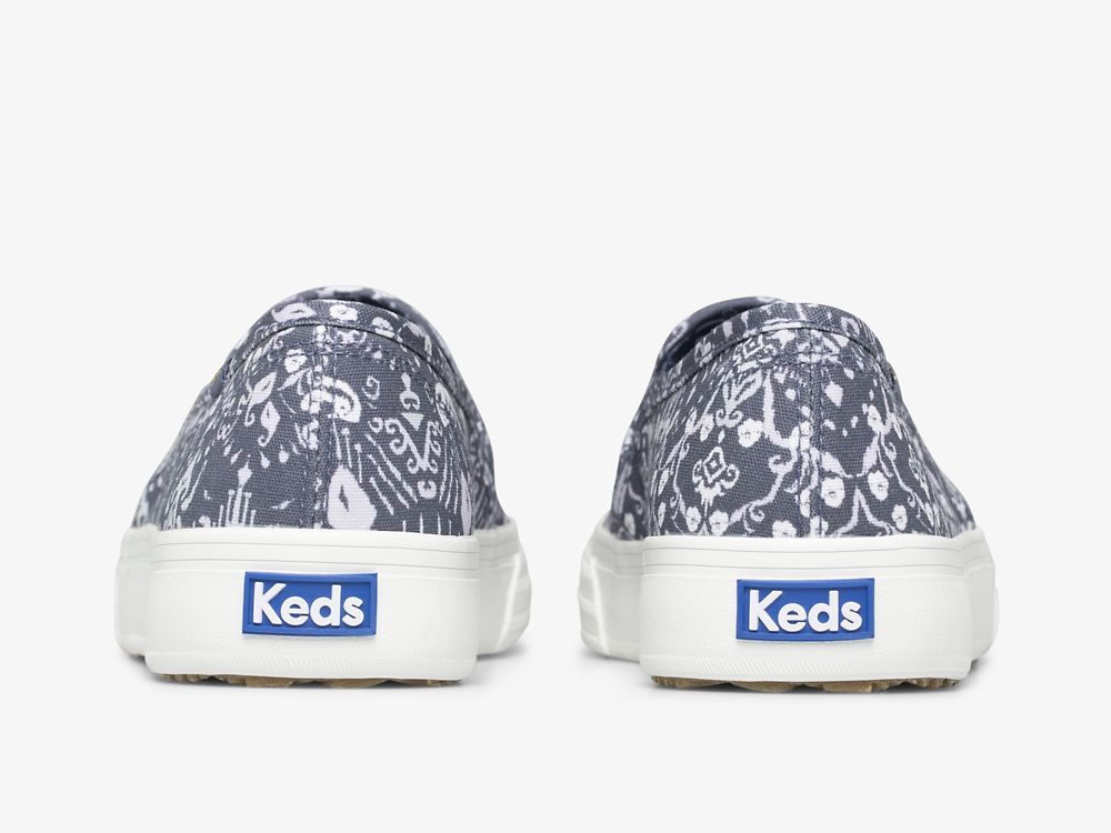 Dámské SlipOnTenisky Keds Double Decker Mosaic Platene Blankyt | CZ-12447