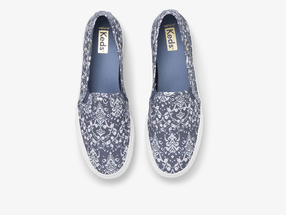 Dámské SlipOnTenisky Keds Double Decker Mosaic Platene Blankyt | CZ-12447