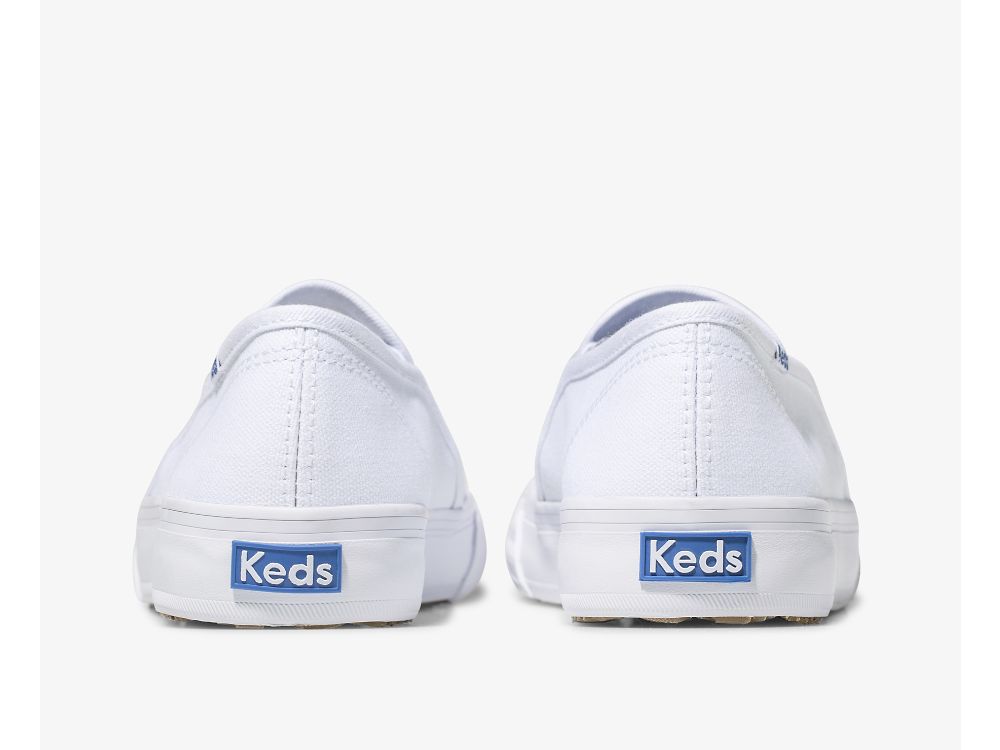 Dámské SlipOnTenisky Keds Double Decker Platene Bílé | CZ-12525