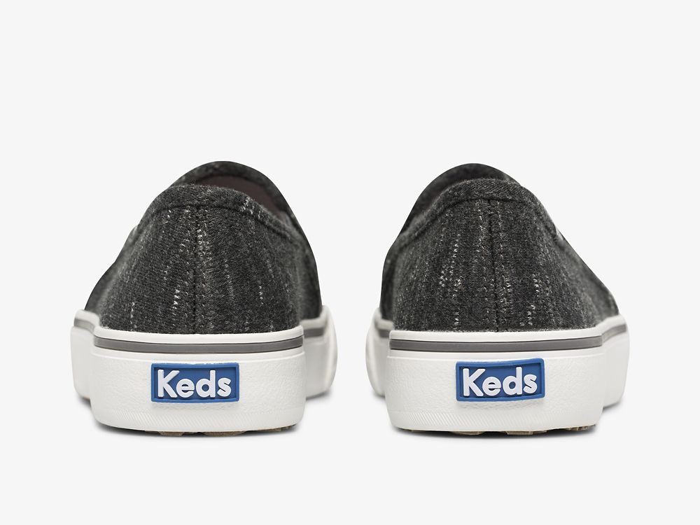 Dámské SlipOnTenisky Keds Double Decker Speckle Jersey Šedé | CZ-59115