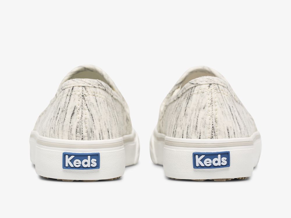 Dámské SlipOnTenisky Keds Double Decker Speckle Jersey Krém | CZ-89160